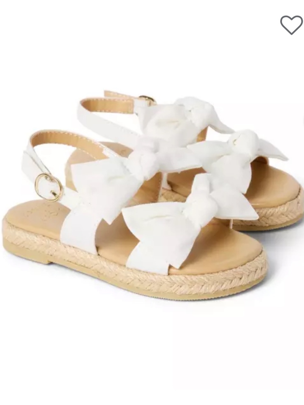 Janie and Jack Bow Espadrille Sandal Sandals